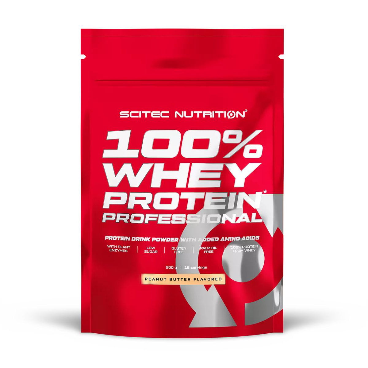Пpoтeїн Scitec Nutrition 100% Whey Protein Professional Арахісова паста, в порошку, 500 г