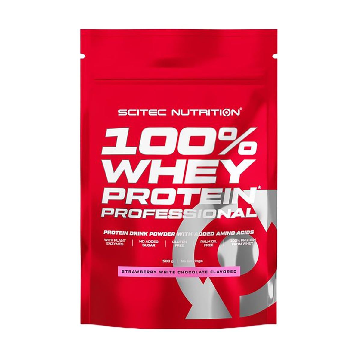 Пpoтeїн Scitec Nutrition 100% Whey Protein Professional Полуниця та білий шоколад, в порошку, 500 г